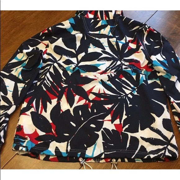Chaps Sports Windbreaker Florida Palms Sailing M - Picture 2 of 7